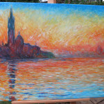 Unserer Reproduktion von Claude Monets "San Giorgio Maggiore at Dusk"