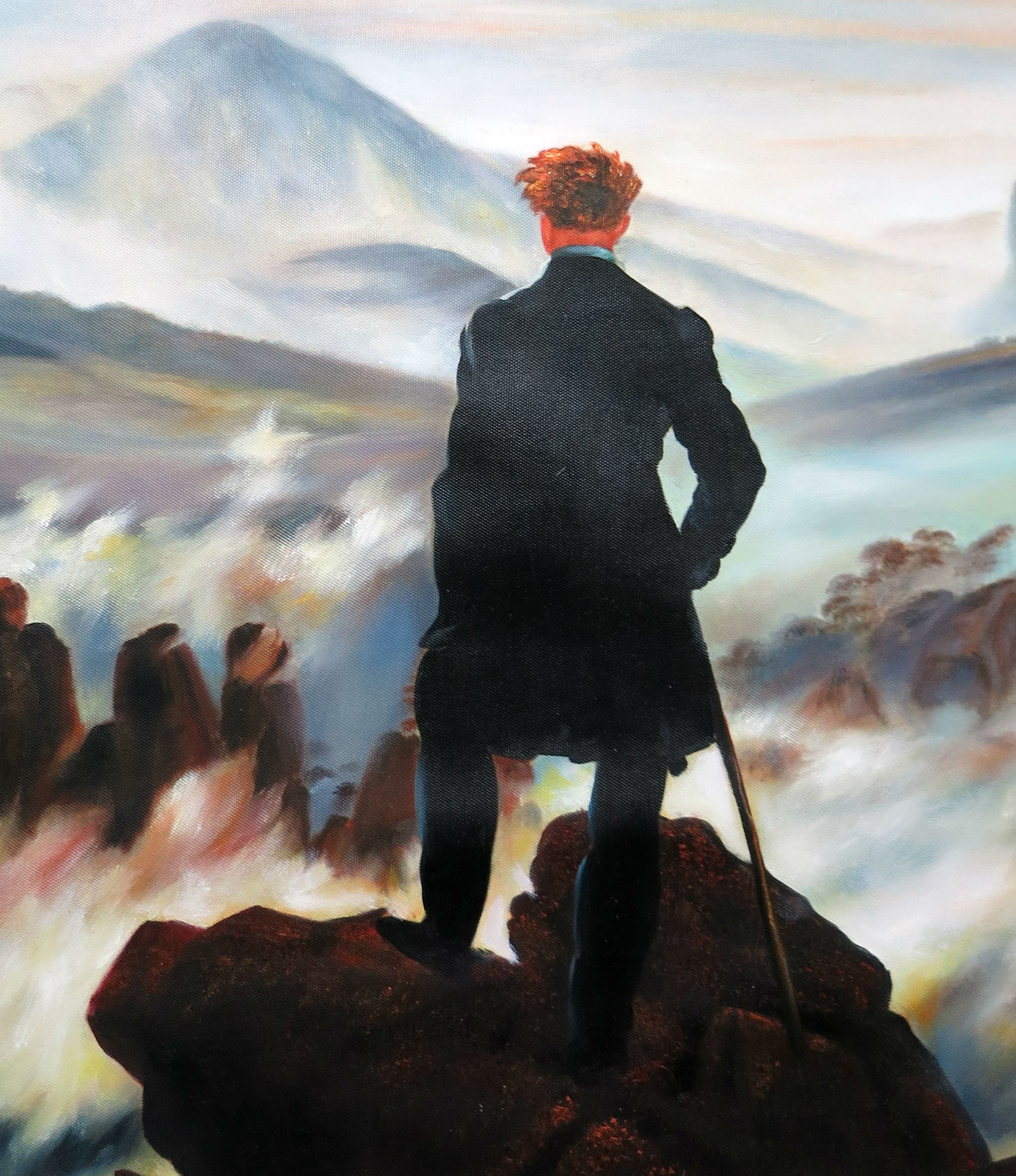 Kopie: Caspar David Friedrich, Der Wanderer über dem Nebelmeer