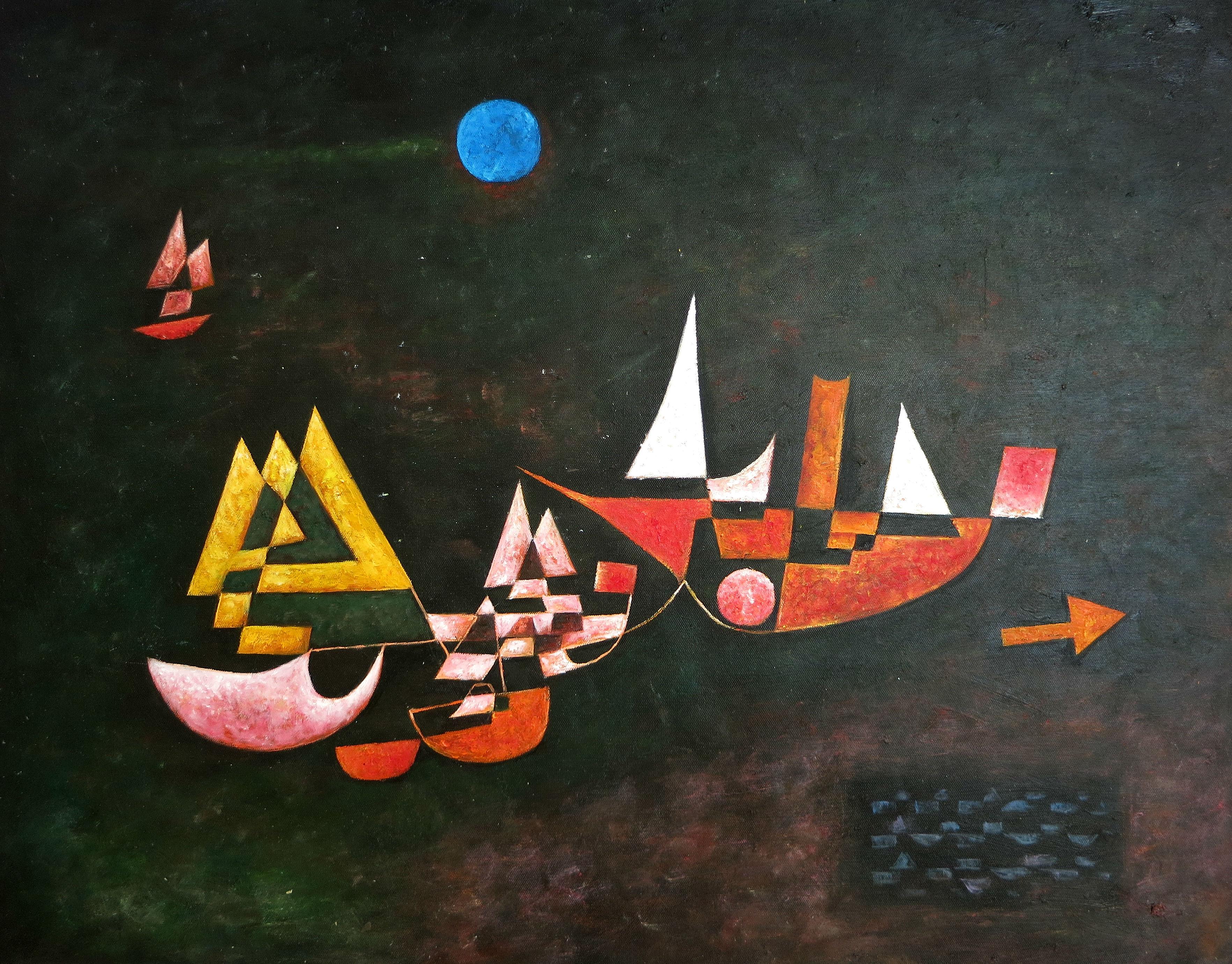 Reproduktion: Paul Klee, Abfahrt der Schiffe, 120 Euro